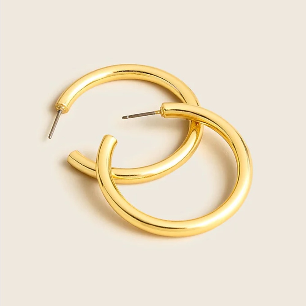 J. Crew Gold Hoop Earrings